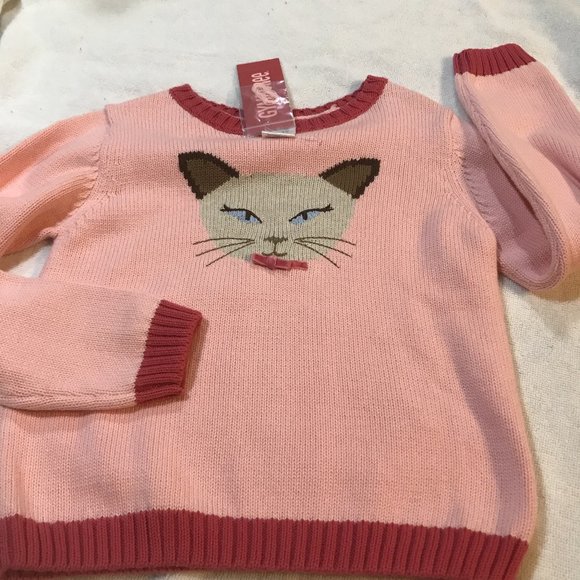 NWT gymboree siamese cat sweater 5 teachers pet